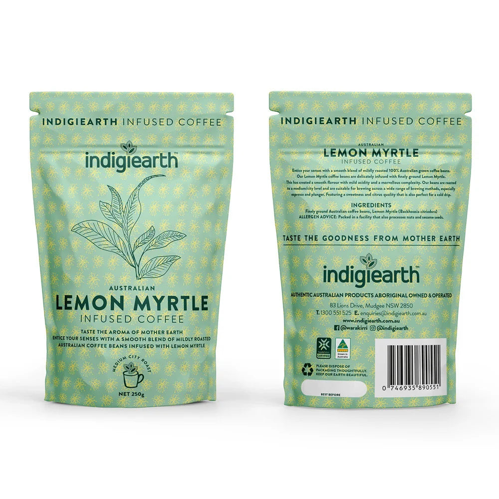 Lemon Myrtle Infused Coffee 250g – Indigiearth